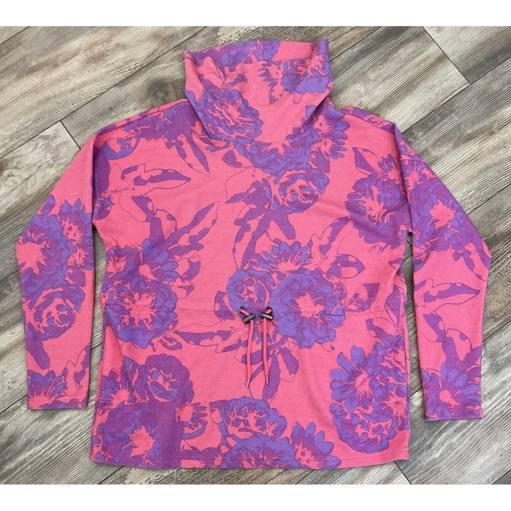 LuLaRoe Teresa Cinched Drawstring cowl Neck Pullover women's size S